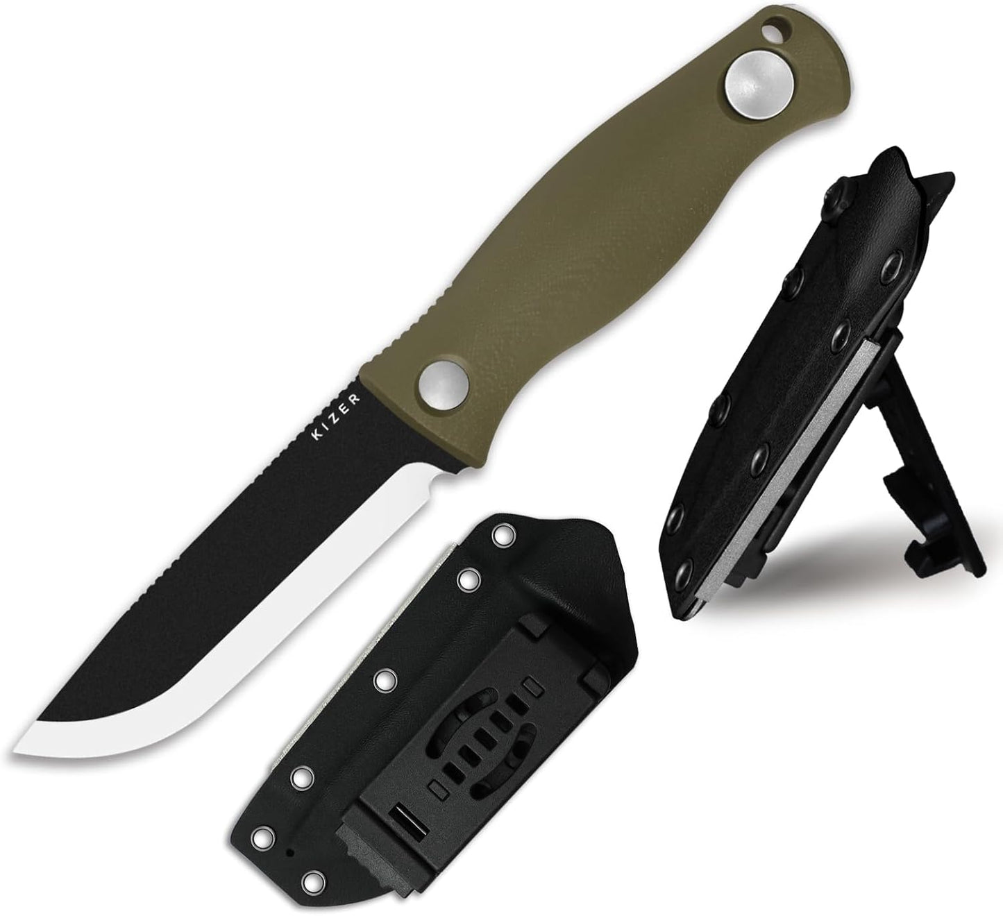 Cuchillo campamento acero 1095 4.23" mango G10