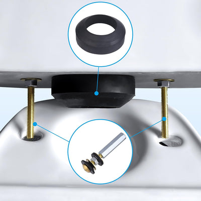 Kit juntas inodoro 2 y 3 pulg con pernos acero inox 304