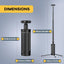 Linterna camping recargable 10800mAh con soporte