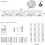 Ganchos pared grandes para abrigos y sombreros 16" set 4