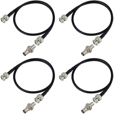 Kit 4 cables BNC extensión antena cobre blindado