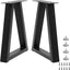 2 Pzas patas metal trapezoidales 19" para mesas