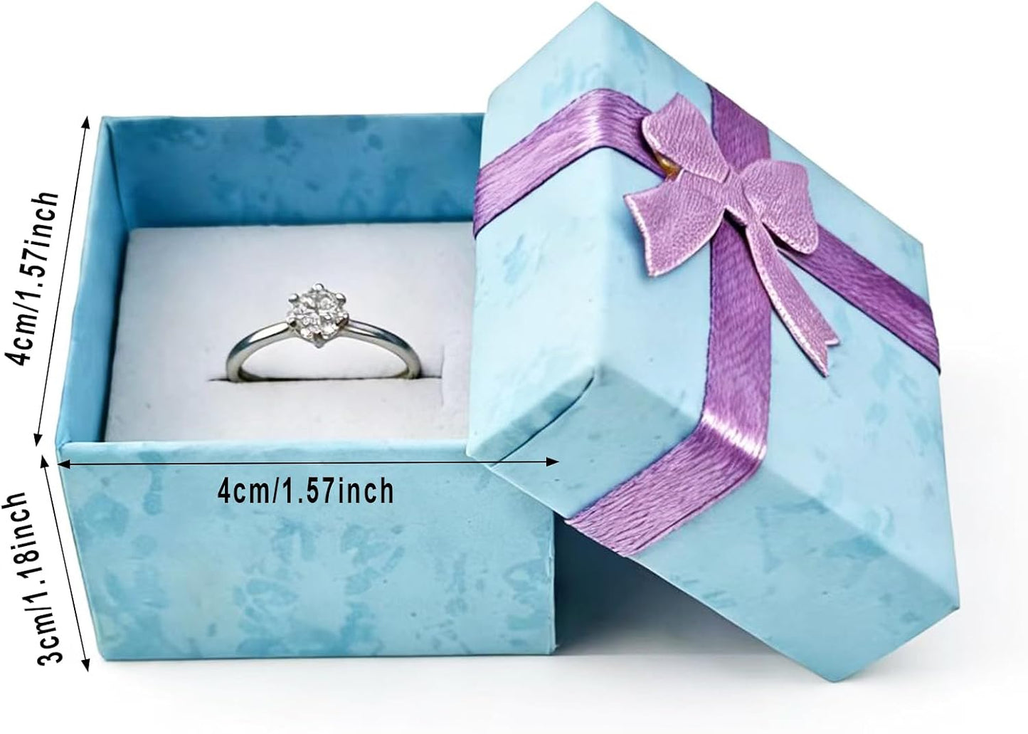 Set 32 Cajas Regalo Joyas Anillos Aretes 4 Colores