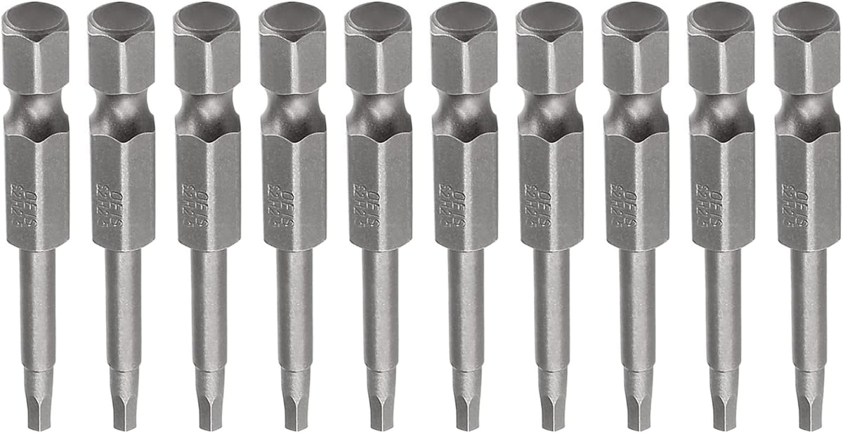 Set 10 brocas Allen H2.5 acero S2 vástago 1/4pulg