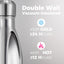 Botella agua aislada sin BPA para niños 17oz pack 4 plateado