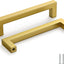 25 Manijas Bronce Cepillado 5pulg Gabinete Color Dorado