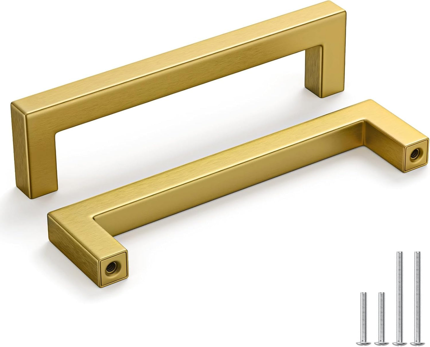 25 Manijas Bronce Cepillado 5pulg Gabinete Color Dorado