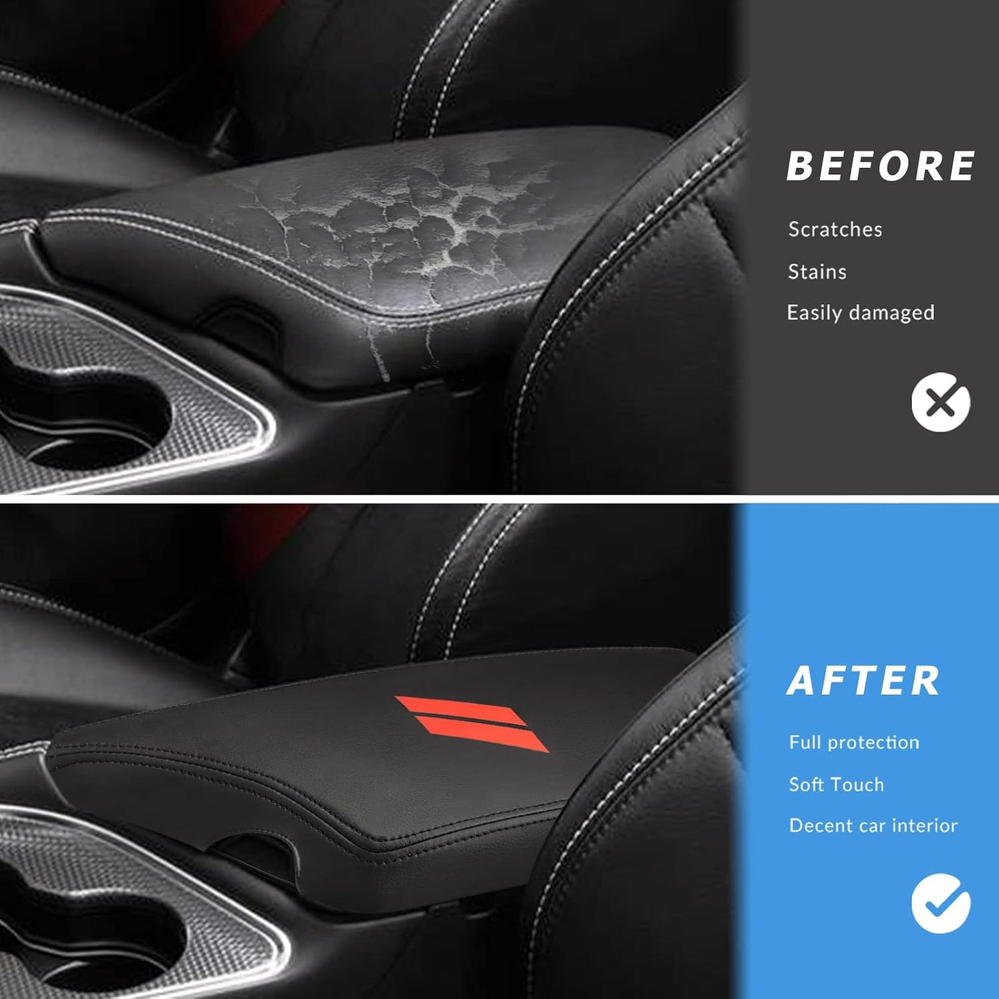 Funda reposabrazos consola Dodge Challenger