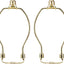 Kit 2 arpas lámpara soporte pantalla latón 6pulg desmontable