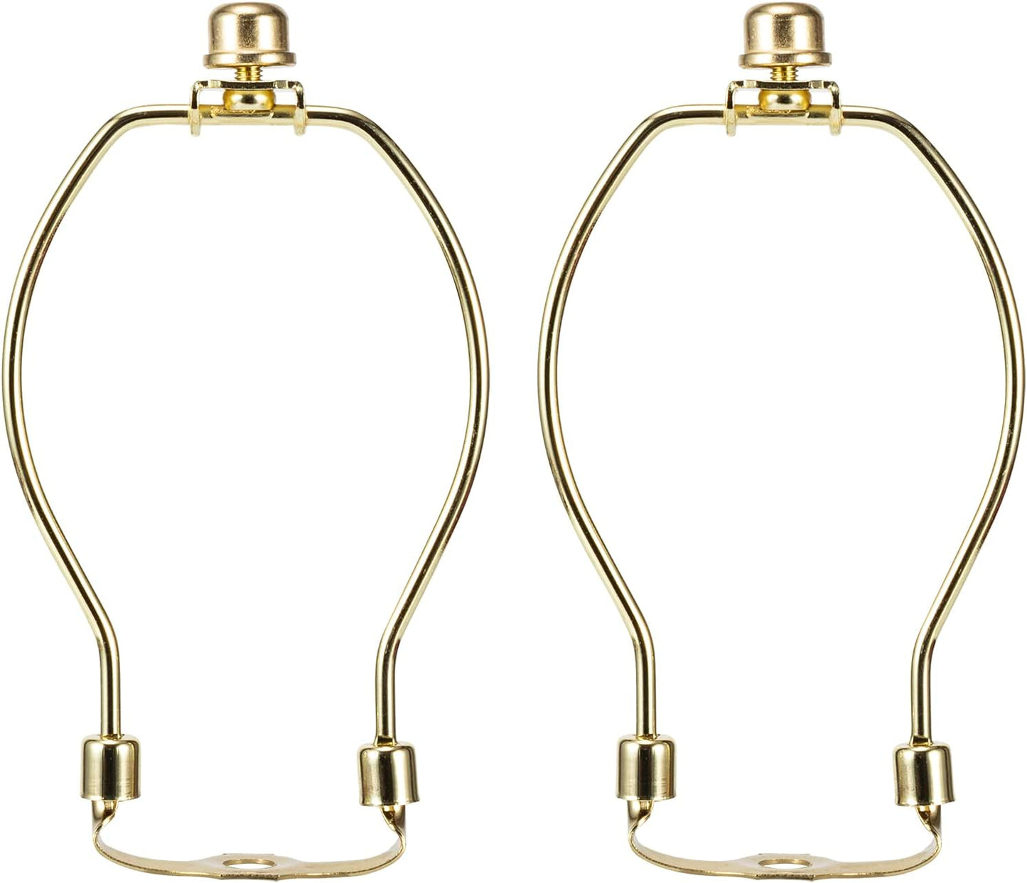 Kit 2 arpas lámpara soporte pantalla latón 6pulg desmontable