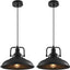 3 Pzas Lámpara Colgante Negra 12.5pulg Moderna Cocina