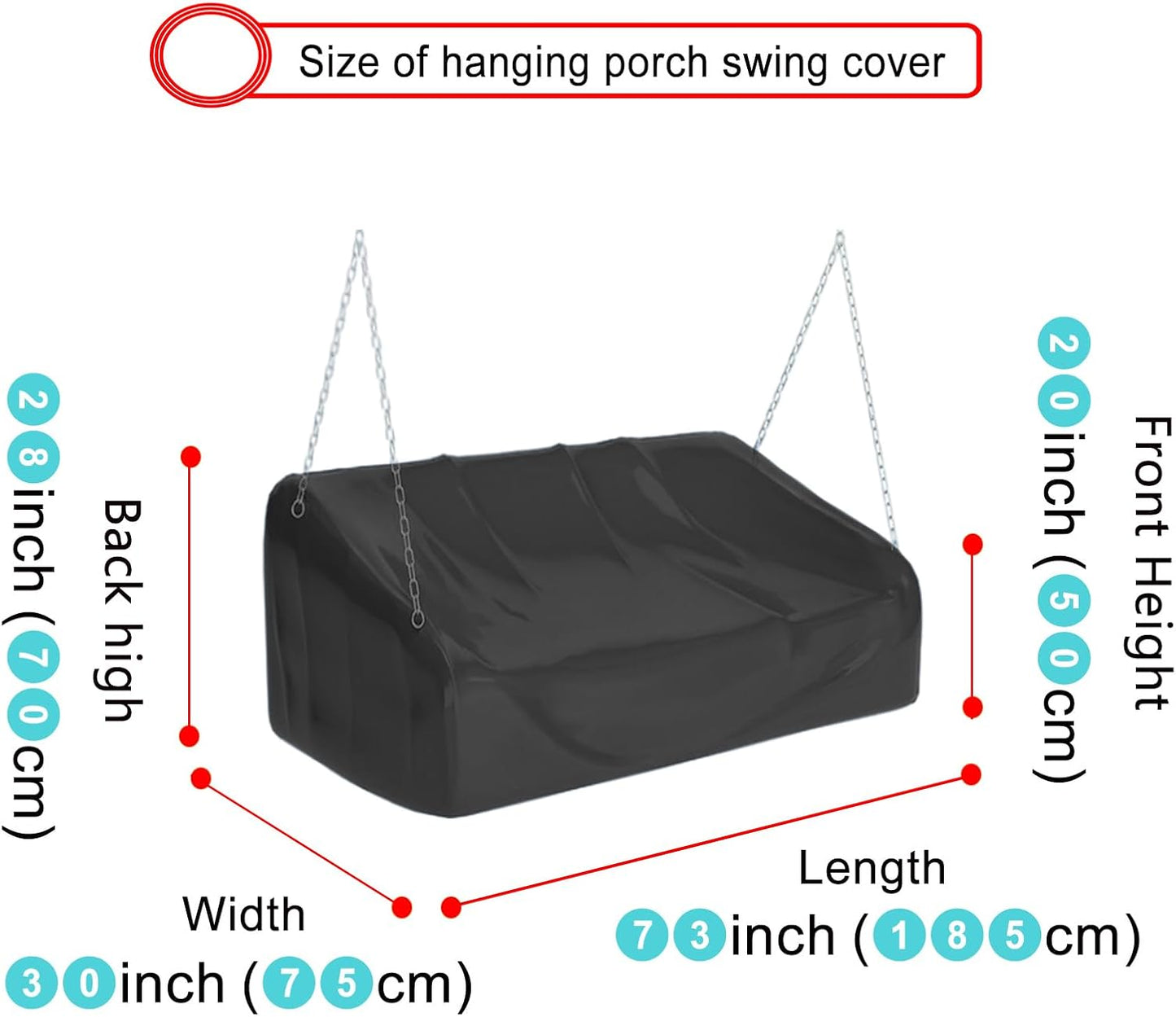 Cubierta colgante para columpio impermeable tela Oxford