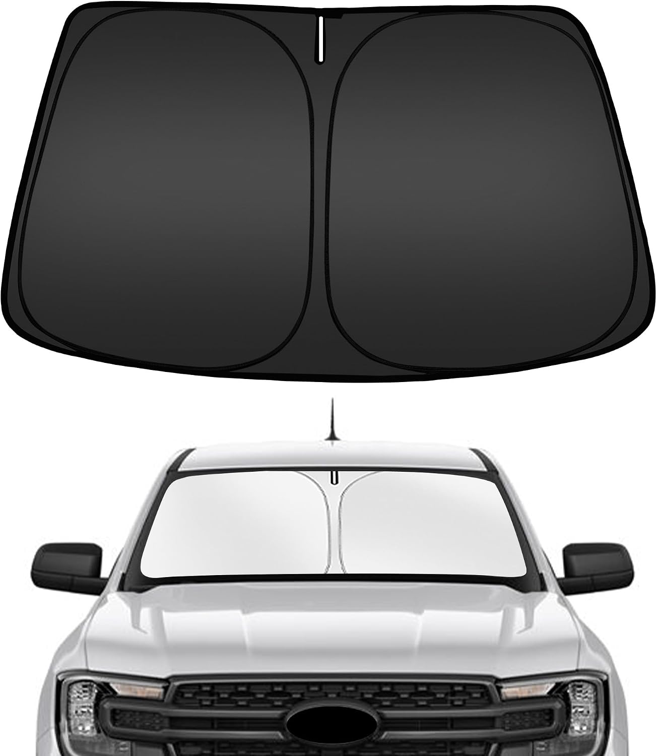 Parasol parabrisas Ford Ranger 19-26 plegable bloquea UV