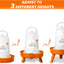 Set comedero bebedero pollitos 1l 1.5l 3 patas ajustables
