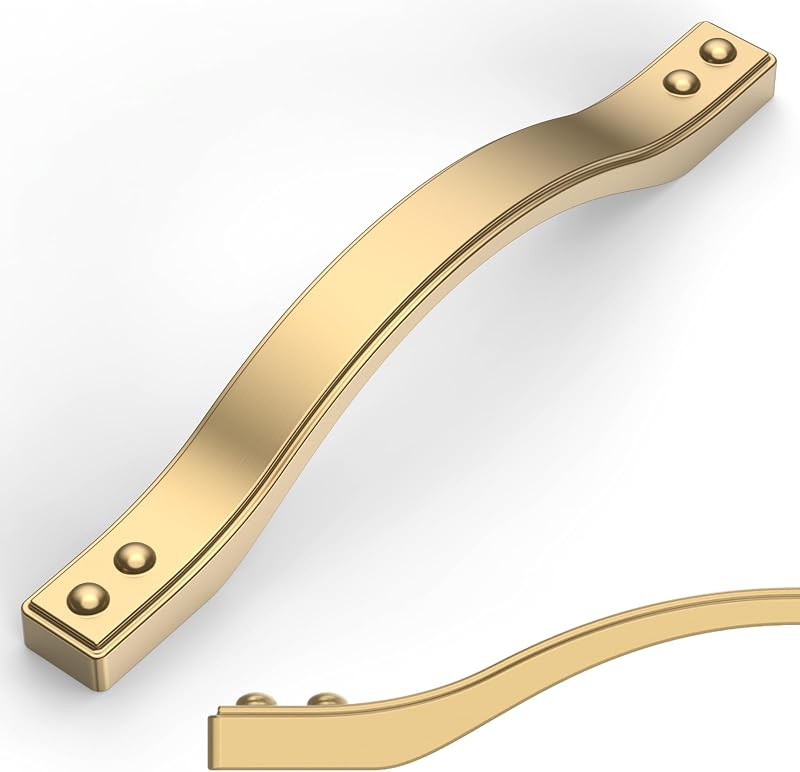 10 Tiradores Bronce Champán 5" para Cajones Gabinete