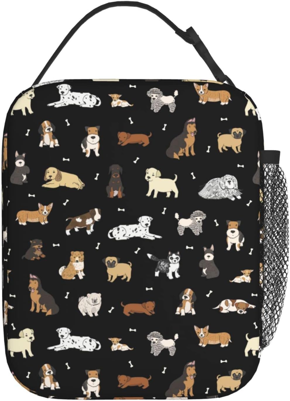 Bolsa almuerzo perro aislada para escuela trabajo