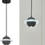 Lámpara colgante led concreto isla cocina ajustable negro