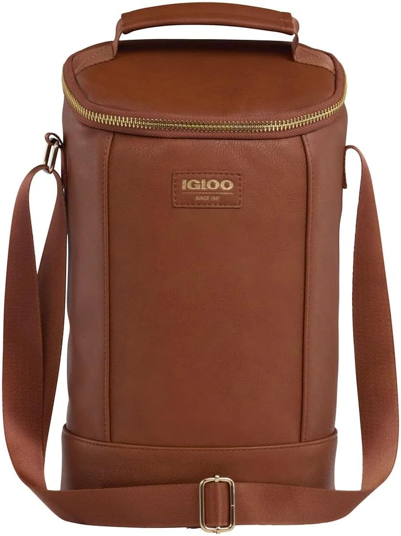 Bolsa bebidas aislamiento MaxCold forro metálico Cognac