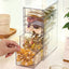Caja almacenamiento transparente 5 cajones para accesorios cabello