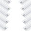 10 Canales LED Empotrados Aluminio 6.6pies con Brida y