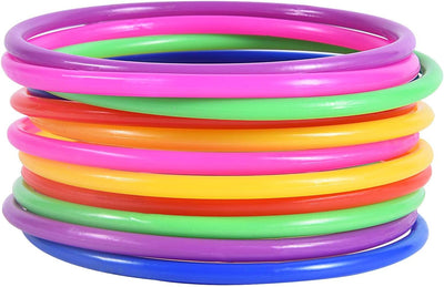 Juego 12 Pzas Anillos Plástico para Niños Práctica Velocidad