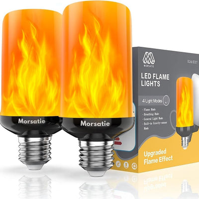 Bombilla LED llama E26 4 modos parpadeantes sensor gravedad