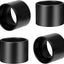 4 Anillos Cerámica 1.5pulg Deflector Soporte Lámpara E26 Negro