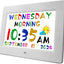 Reloj digital parlante 24 alarmas calendario DST