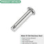 10 Pzas Pin Horquilla M6x30mm Acero Inox 304