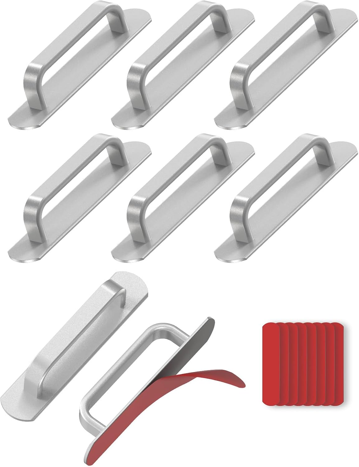 Manija autoadhesiva aluminio puerta corrediza cajón