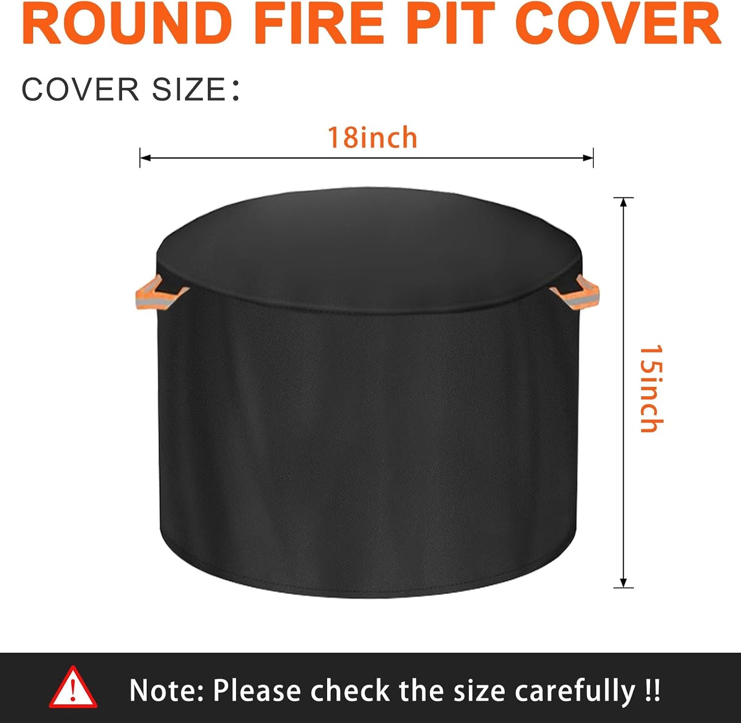 Cubierta fogata estufa 18pulg redonda antirayos uv impermeable
