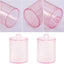 2 Pzas Tarro Baño con Soporte Qtip 10oz Rosa