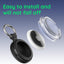 Fundas silicona AirTag con llavero IPX8 negro/rosa