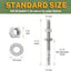 Pernos anclaje concreto acero inox 1/2x5.5" set 12
