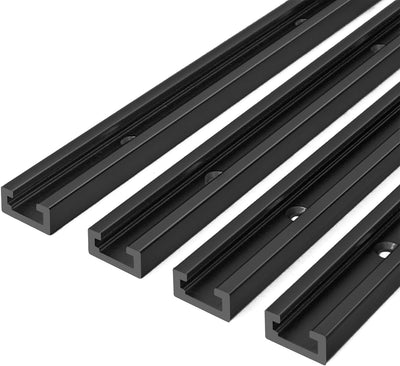 4 Pistas en T 36pulg Aluminio Carpintería Universal