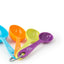 Juego 4 tazas medidoras 1/8 a 1 taza multicolor