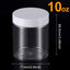 6 Pzas Tarros Plástico 10oz Tapas Ancha Reutilizables