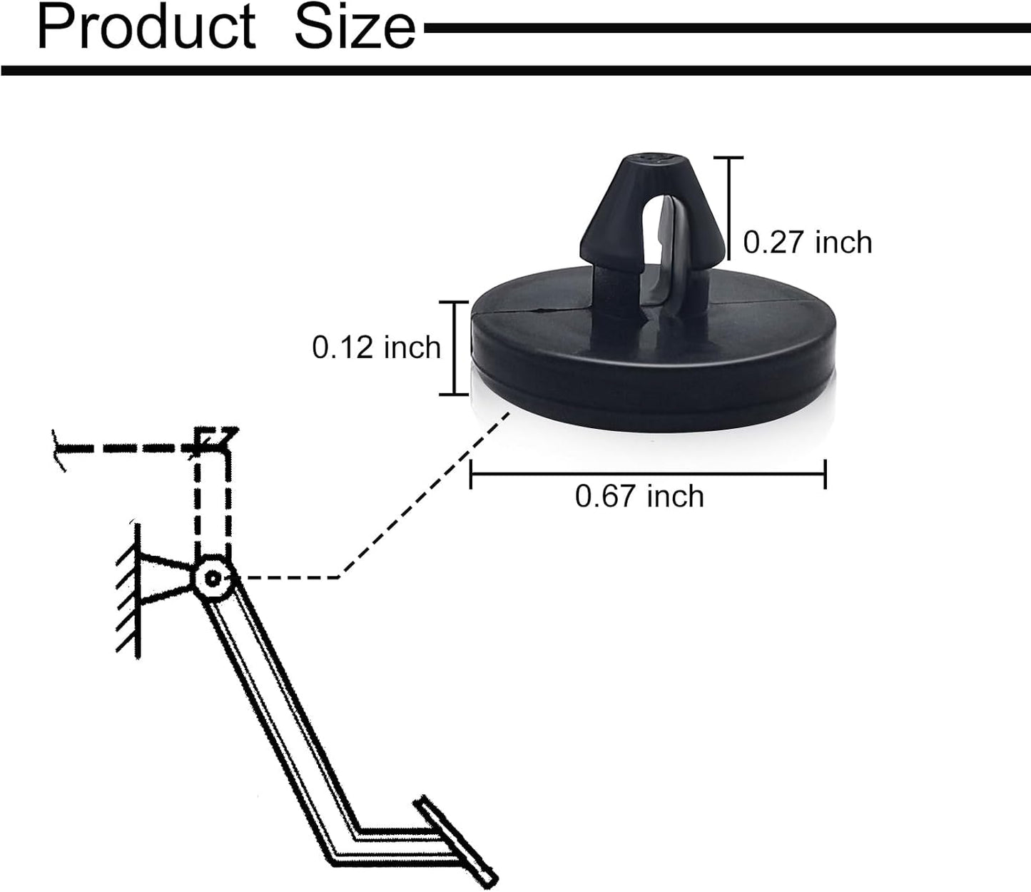 4 Pzas Almohadilla Pedal Freno y Topes Interruptor Luz Negro