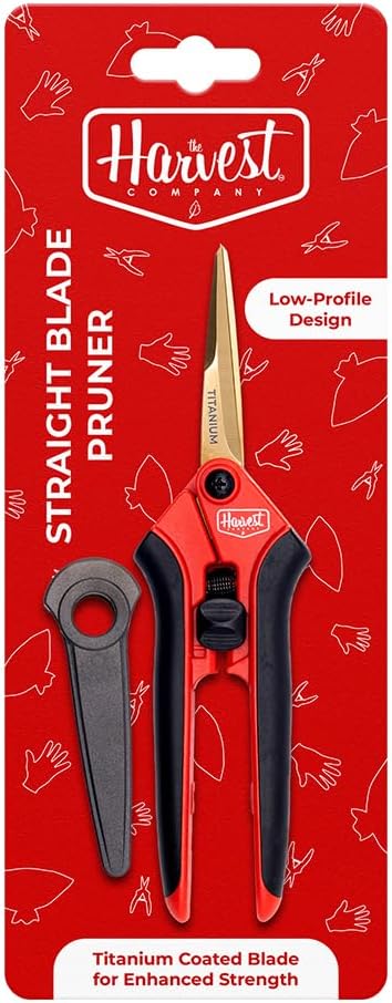 Tijeras jardinería titanio 6.5pulg mango gel suave
