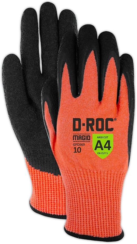 Guantes trabajo resistente corte A4 multifunción