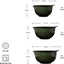 Set 3 Tazones Plástico Mezclar 2.5-4.5qt Evergreen
