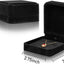 Caja regalo collar terciopelo con colgante negro