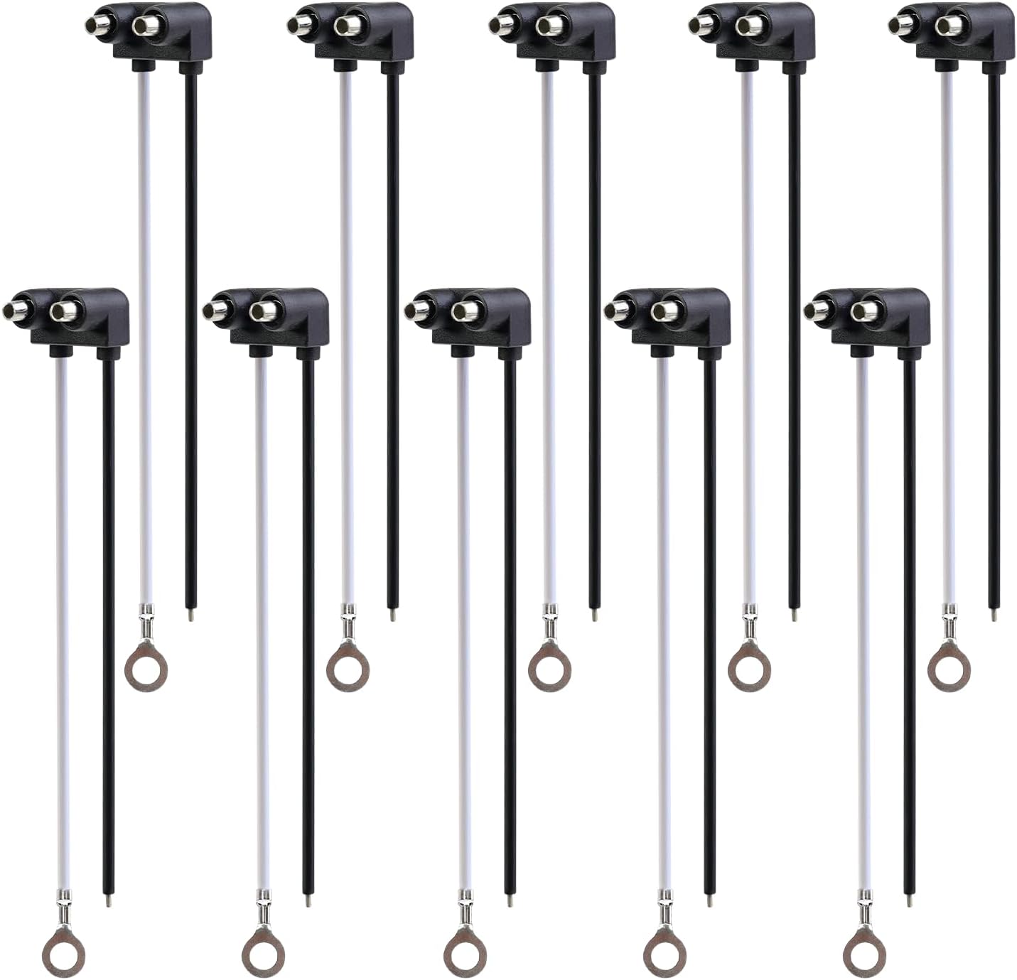 Cable conector macho 2 clavijas luces gálibo 7pulg 10pzas