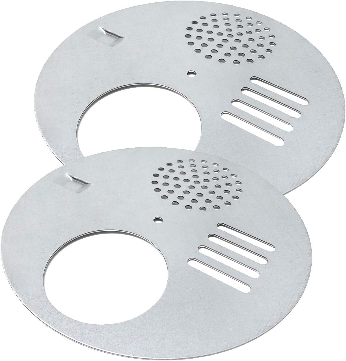4 Pzas Discos Entrada Colmena Metal 4.9"