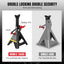 Soportes gato acero doble bloqueo 6 toneladas color negro