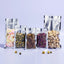 100 Pzas Bolsas Aluminio 18x26cm Resellables para Alimentos