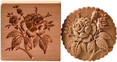 Molde galletas madera tallada para Springerle Lebkuchen