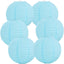 Faroles papel redondos azul claro 8pulg decorativos colgantes