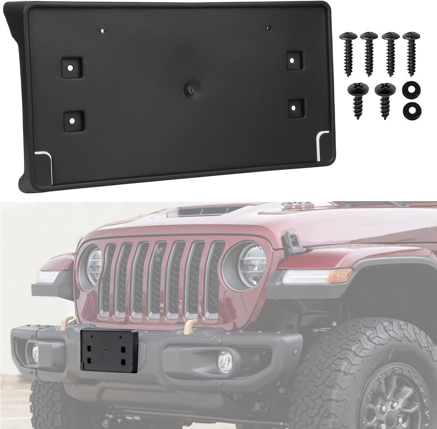 Repuesto soporte placa matrícula Jeep JL Gladiator 18-24