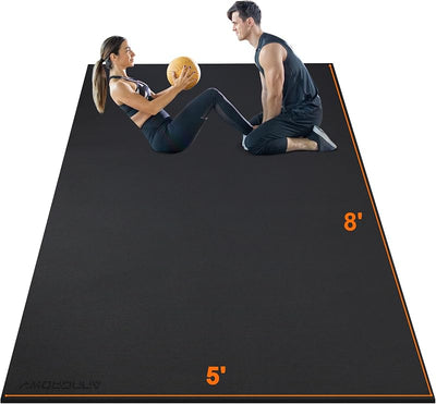 Tapete ejercicio 8x5ft 12x6ft para gimnasio resistente
